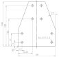 Preview: Knotenblech T-Verbindung 80mm