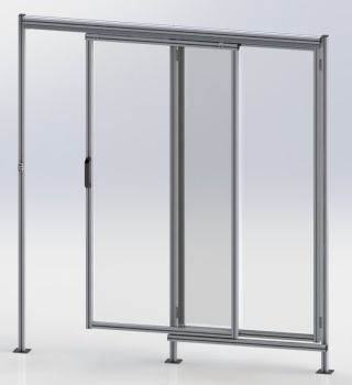 Schiebetür mit PC-Platten