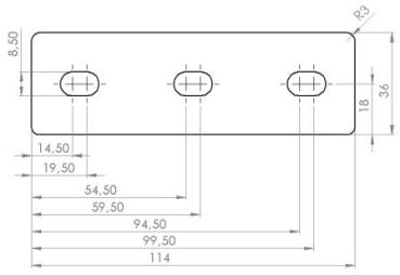 Preview: Verbindungslasche 114mm