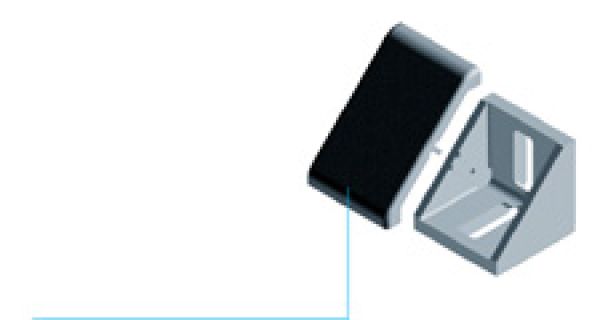 Abdeckkappe für Winkel 40