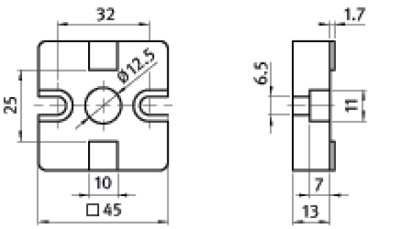Plattenverbinder 45